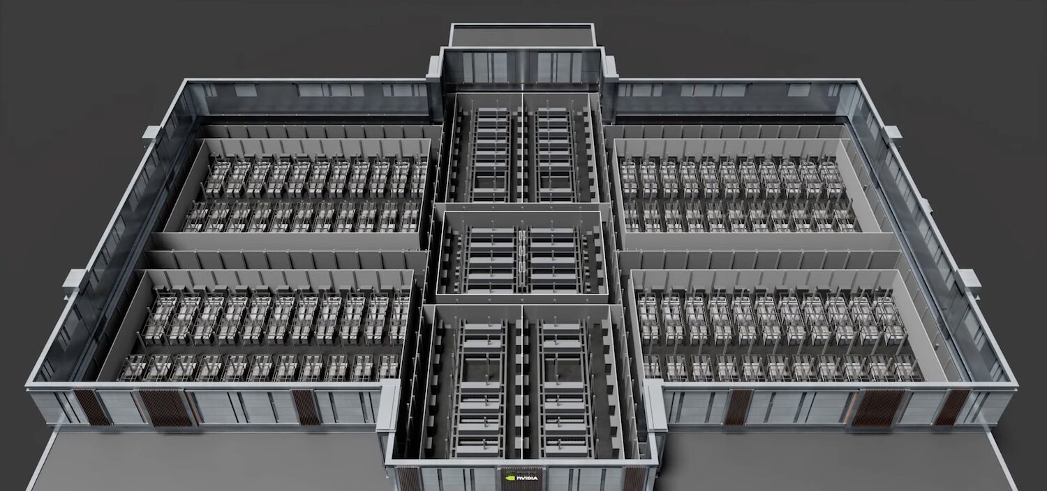 Model of an AI factory. Image: NVIDIA.