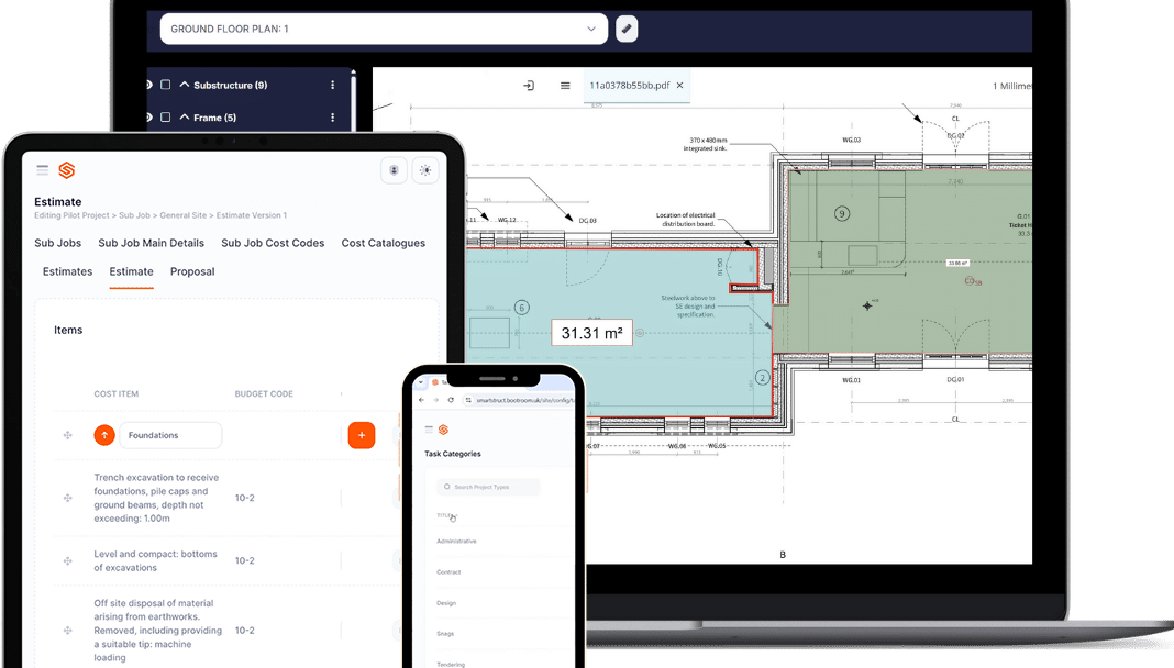 Image of SmartStruct platform. Image: SmartStruct