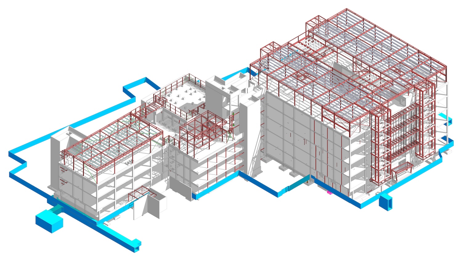 Model of the hospital that Perega worked on. Image: Perega