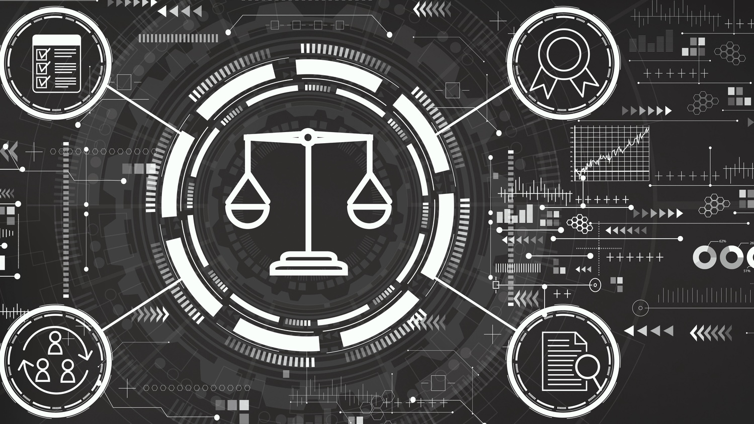 Contract law and digital construction graphic. Image: 178832513 | Contract © Melpomenem | Dreamstime.com