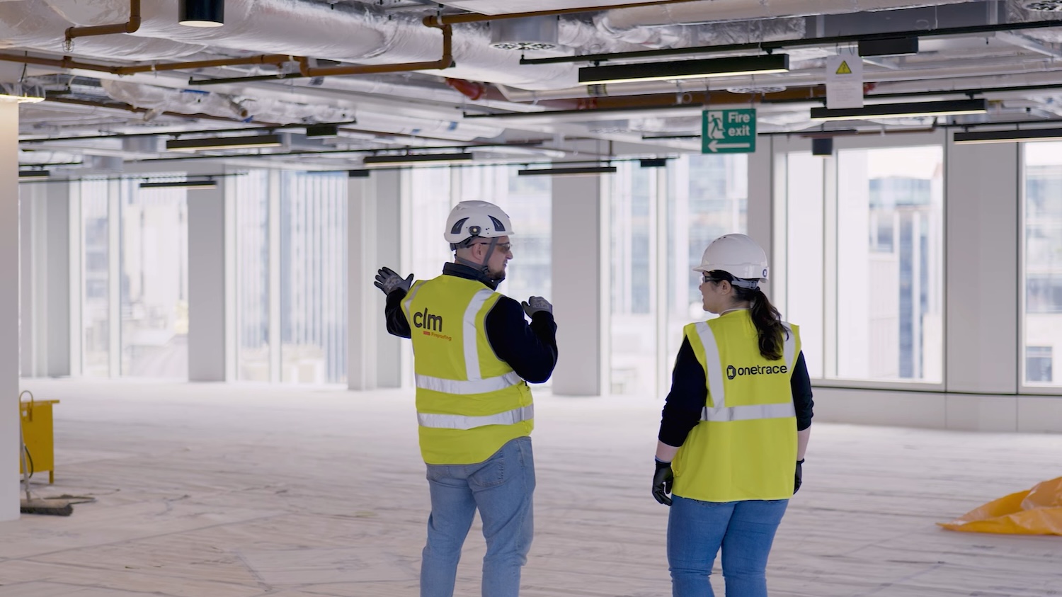 CLM Fireproofing and Onetrace staff inspecting a site. Image: CLM Fireproofing/Onetrace