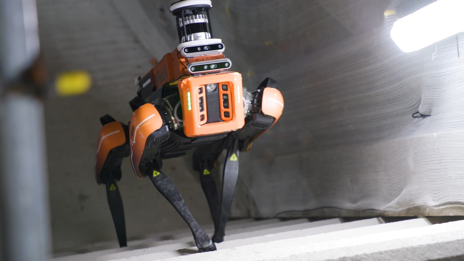 McLaren has tested a Boston Dynamics Spot the robot dog fitted with FieldAI’s technology on the Passivhaus refurbishment of the London School of Economics and Political Science’s 35 Lincoln’s Inn Fields building. Image: McLaren Construction