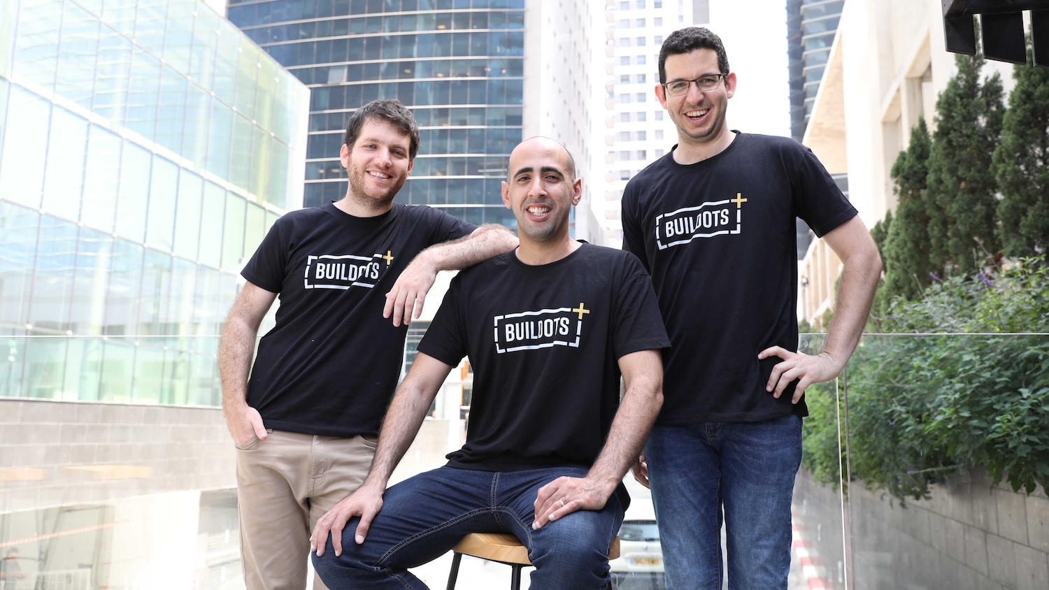 Buildots founders, left to right: Roy Danon, Yakir Sudry and Aviv Leibovici. Image: Eyal Toueg