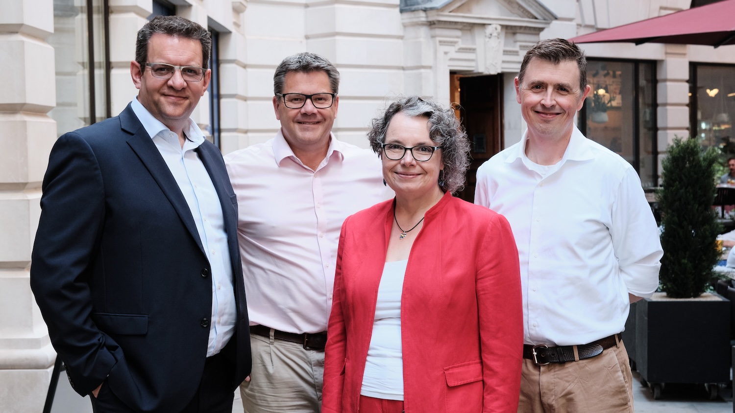 The Manufacturers' Information Hub team, left to right: Paul French, Alex Small, Su Butcher and Chris Evett. Image: The Manufacturers' Information Hub
